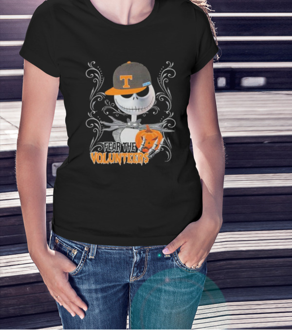 Jack Skellington Fear The Volunteers Pumpkin Halloween T-Shirt