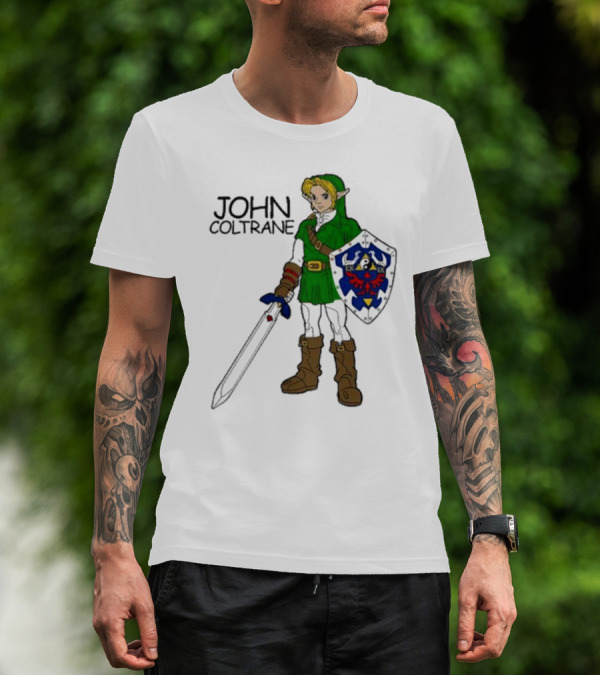 JOHN COLTRANE Legend Of Zelda Link Mashup T-Shirt