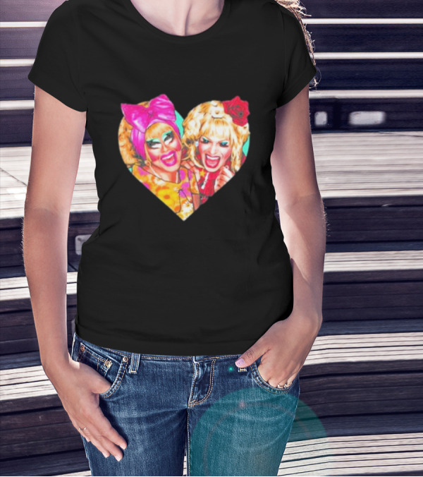 Trixie Mattel Katya Heart Funny Nordacious T&K T-Shirt