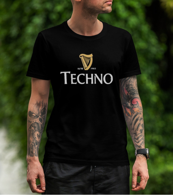 Techno EST 1983 Harp T-Shirt