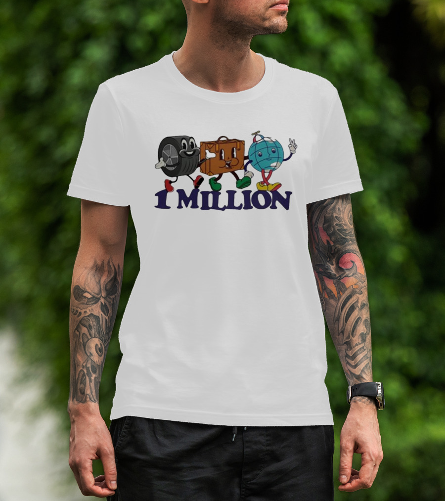 Sturniolo Triplets Cartoon Characters Celebrate 1 Million T-Shirt