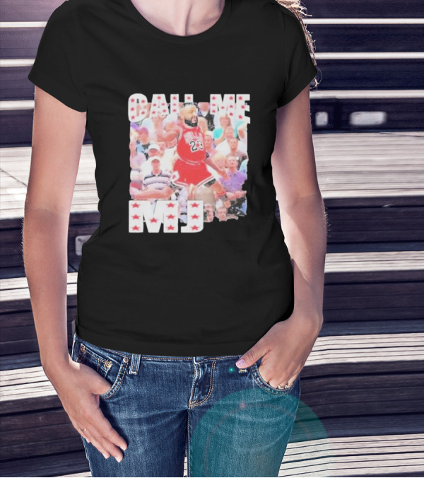Call Me MJ Basketball Legend Jersey 23 Stars T-Shirt
