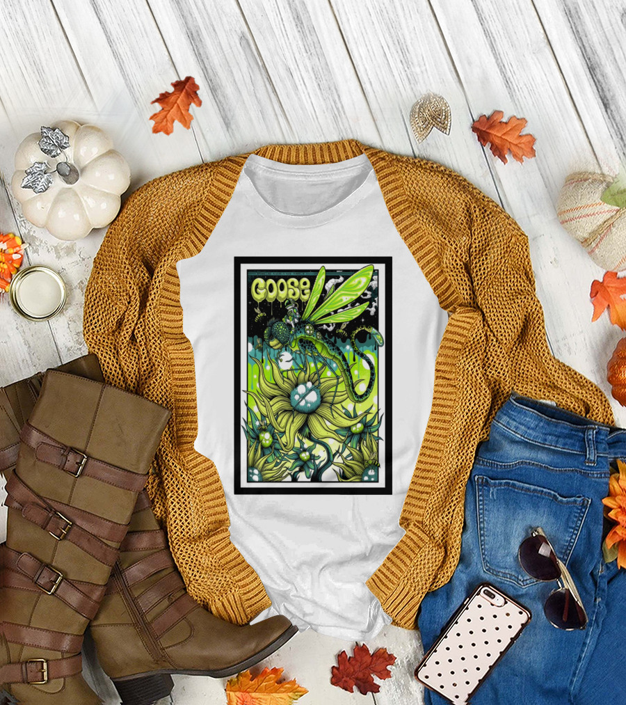 Goose Event Milwaukee Dragonfly Flower Fantasy T-Shirt