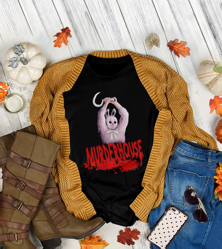 Puppet Combo Murder House Chungus Rabbit with Scythe T-Shirt