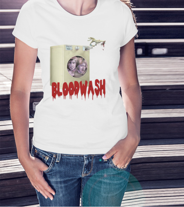 Puppet Combo Bloodwash Horror Laundry Machine With Faces And Monster Hand T-Shirt