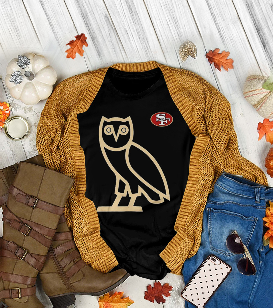 San Francisco 49ers SF Ovo Owl Scarlet T-Shirt