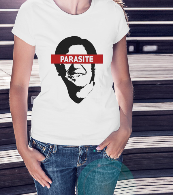Parasite Davaomigrant Red Bar Face T-Shirt