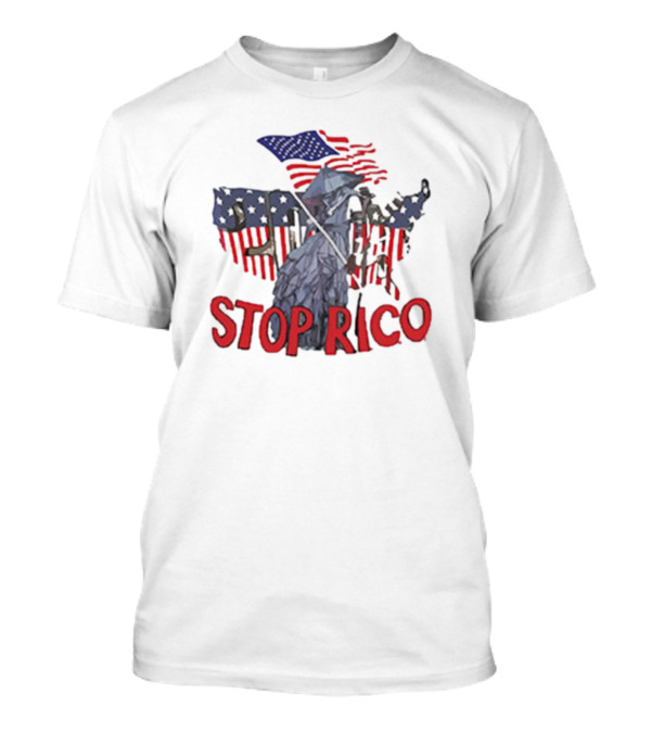 Drake Stop Rico American Flag Grim Reaper T-Shirt