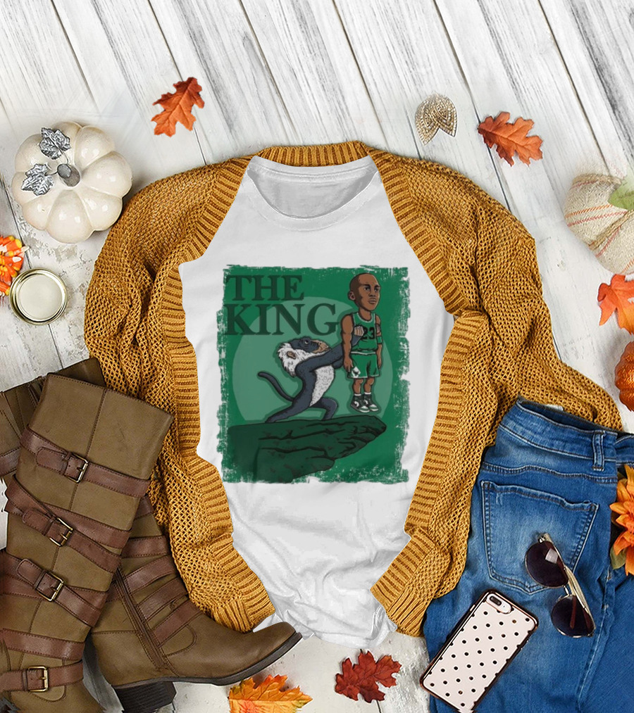 The King Jordan 1 Celtic Lucky Green Tiger King Jordan Travis The Goat King T-Shirt