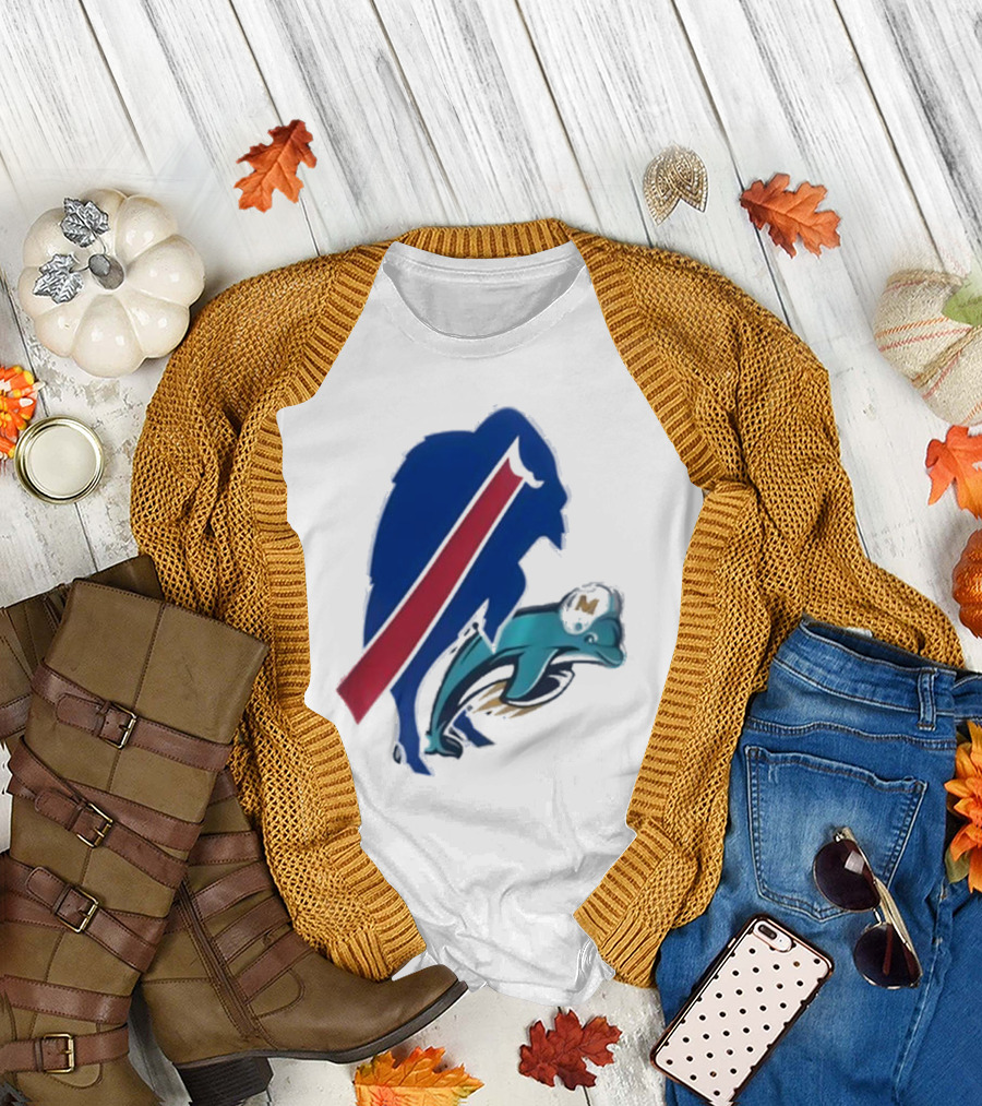 Buffalo Bills Doggy Miami Dolphins T-Shirt
