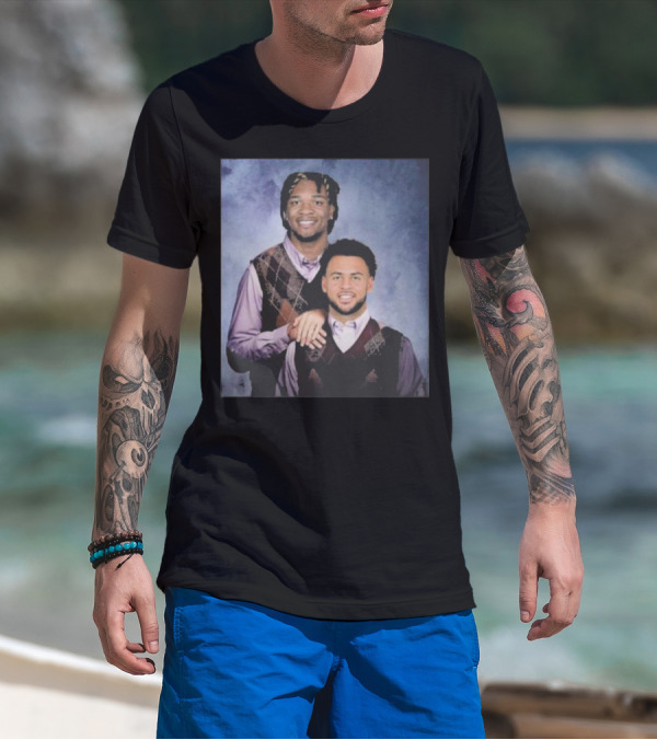 Michael Pittman Jr And Anthony Richardson Indianapolis Colts Step Brothers Meme T-Shirt
