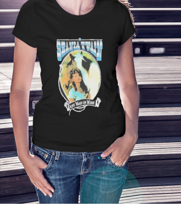 Shania Twain Any Man Of Mine Country Music Equestrian T-Shirt