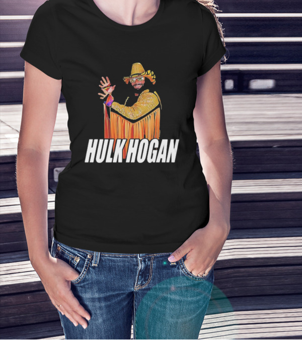 Macho Hulk Hogan Retro Style Wrestler Costume T-Shirt