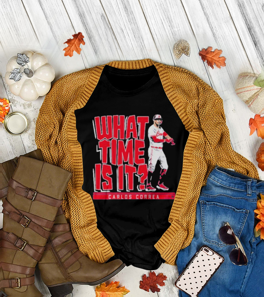 What Time Is It Carlos Correa Minnesota Baseball T-Shirt
