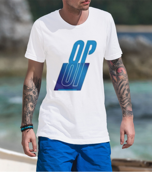 Oscar Piastri OP Blue Logo Motif T-Shirt