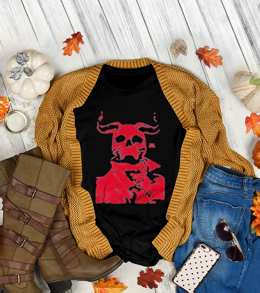 Rob Bowyer Not Great Red Skull Horns T-Shirt