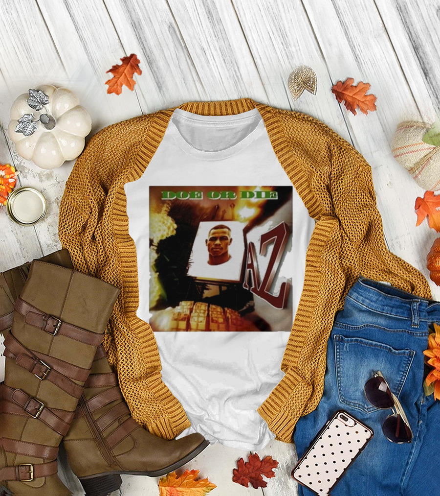 Up North Trips AZ Doe Or Die Album Cover Art 90s Hip Hop Classic T-Shirt