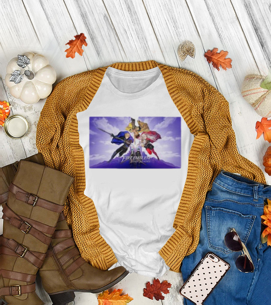 Fire Emblem Three Houses Characters and Heroes Battle Scene Image T-Shirt
