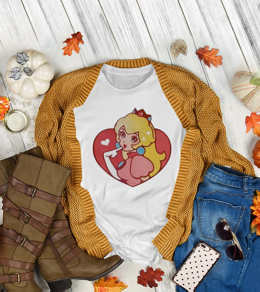 Princess Peach Heart T-Shirt