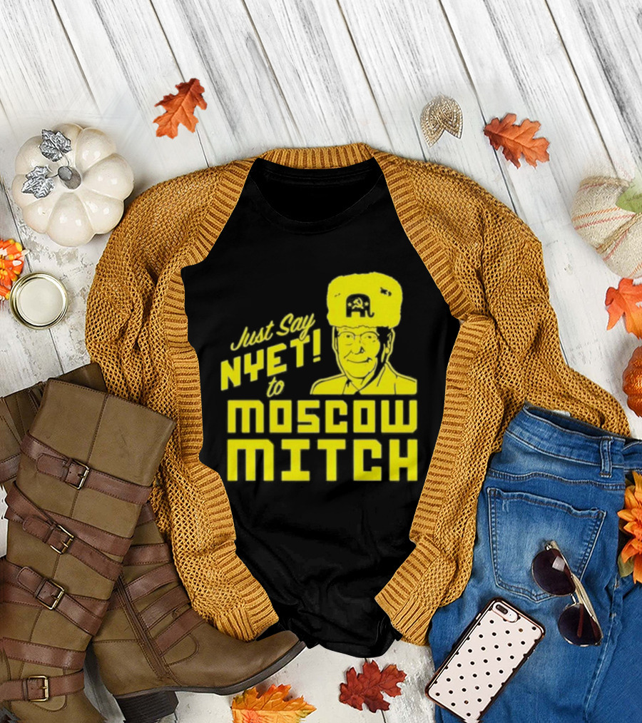 Just Say Nyet To Moscow Mitch Hammer and Sickle Hat T-Shirt