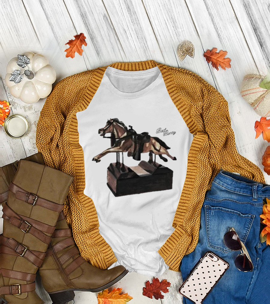 Bad Bunny Un Preview Horse Statue T-Shirt