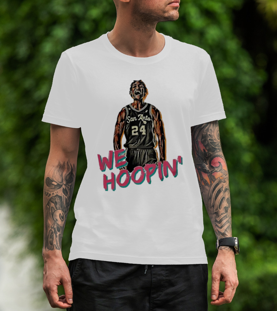 San Anto 24 We Hoopin' Tom Petrini Devo T-Shirt