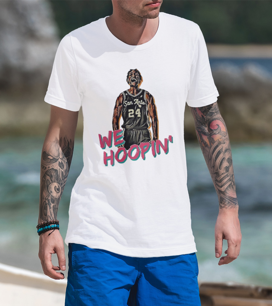 San Anto 24 We Hoopin' Tom Petrini Devo T-Shirt