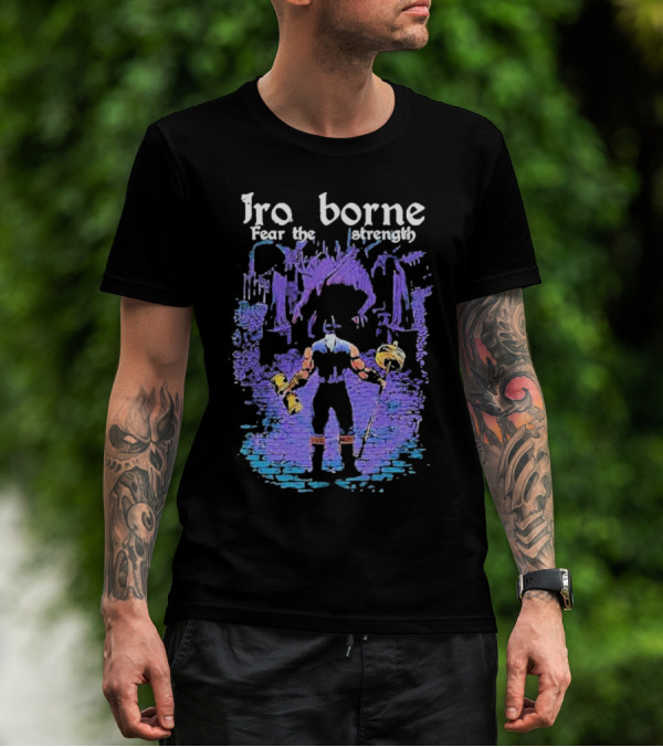 Ironborne Fear The Strength Power Viking Warrior Scene T-Shirt