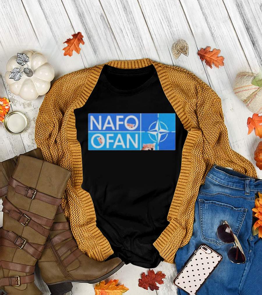 NAFO OFAN Shiba Inu NATO Star Emblem T-Shirt