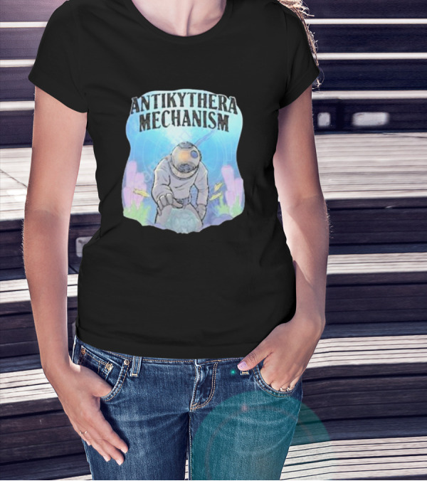 Antikythera Mechanism Diver Exploring Underwater Mystery T-Shirt