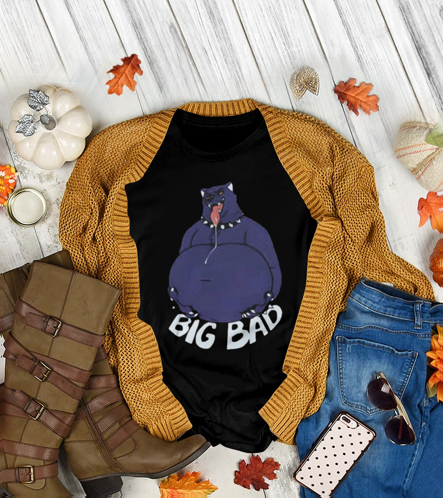 Blitzitdragon Slosh Dog Big Bad Wolf Character T-Shirt