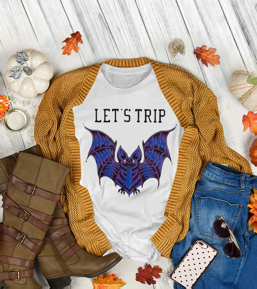 Let's Trip Bat Nocolas 02 Purple Bat T-Shirt