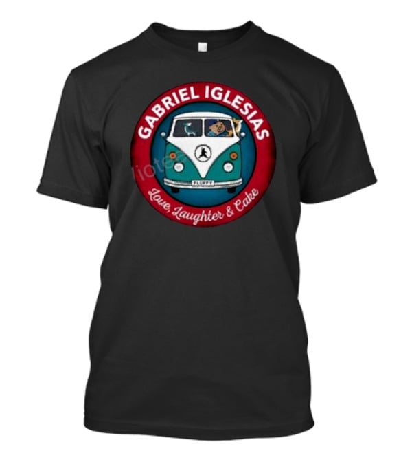 Gabriel Iglesias Fluffy Love Laughter Cake VW Bus T-Shirt