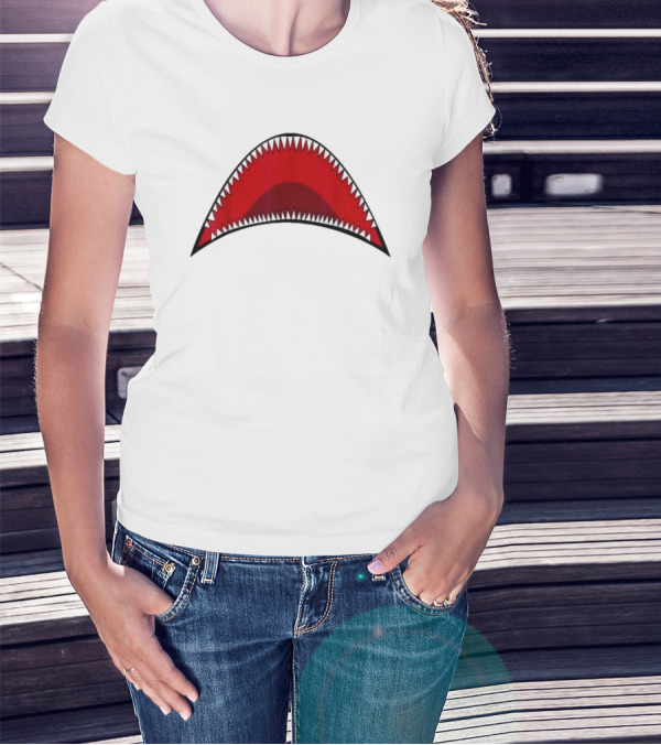 Shark Mouth Teeth Graphic Apparel Bape Icon T-Shirt