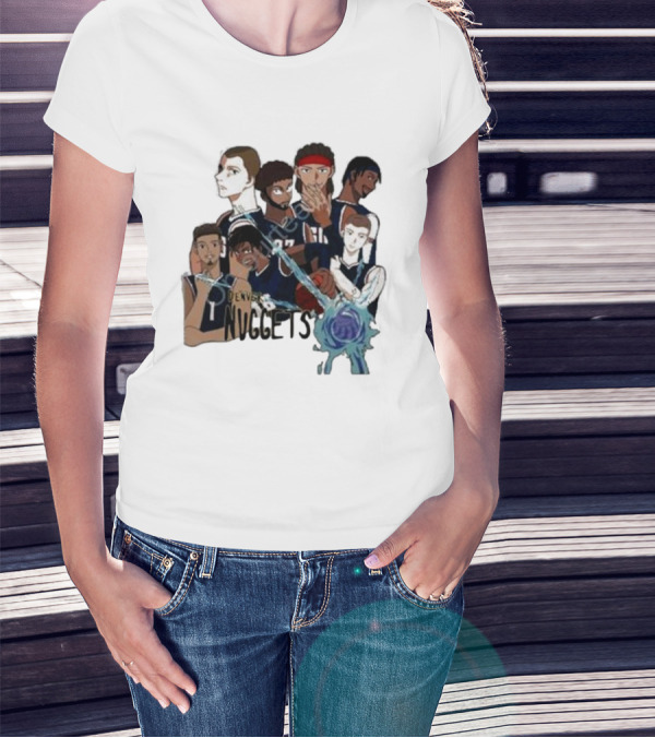 Denver Nuggets Jjk Jujutsu Kaisen Anime Crossover Fan Merch T-Shirt