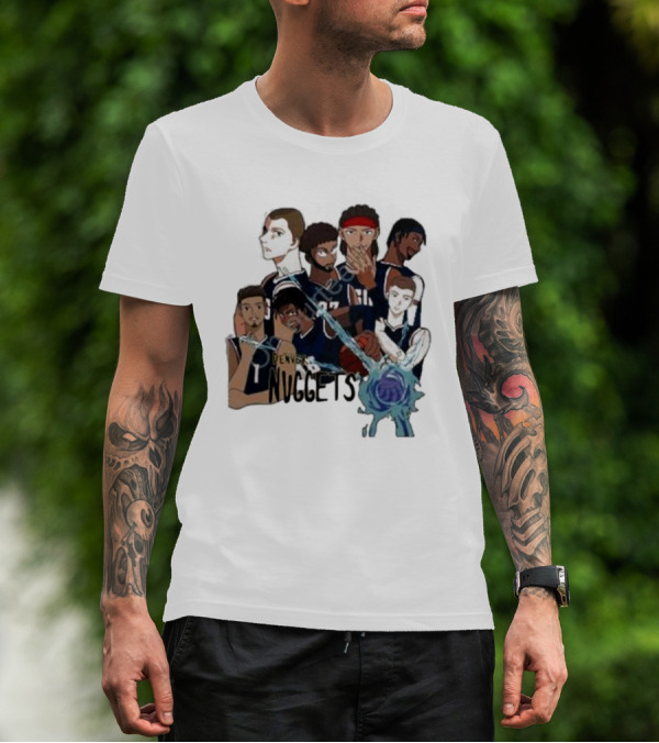 Denver Nuggets Jjk Jujutsu Kaisen Anime Crossover Fan Merch T-Shirt