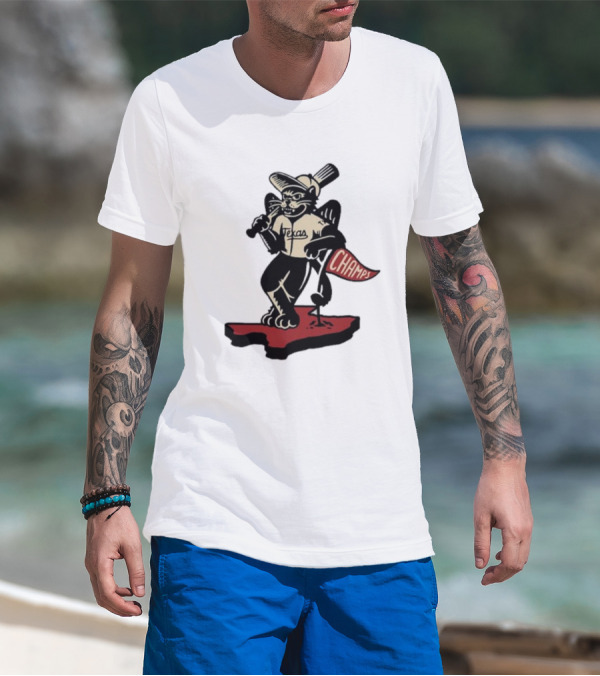 Texas Champs Bisonball Mascot Victory T-Shirt