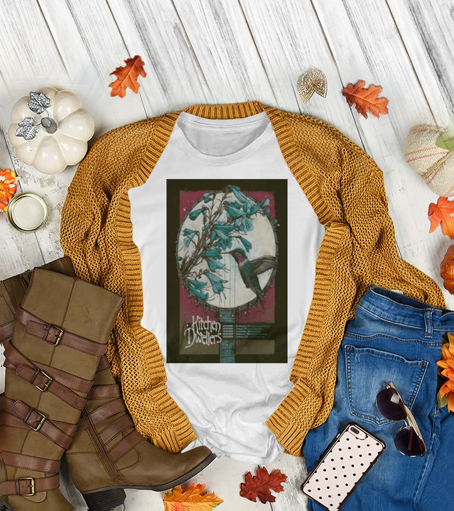 Kitchen Dwellers October 14 Burlington VT Nectar's Banjo Hummingbird T-Shirt
