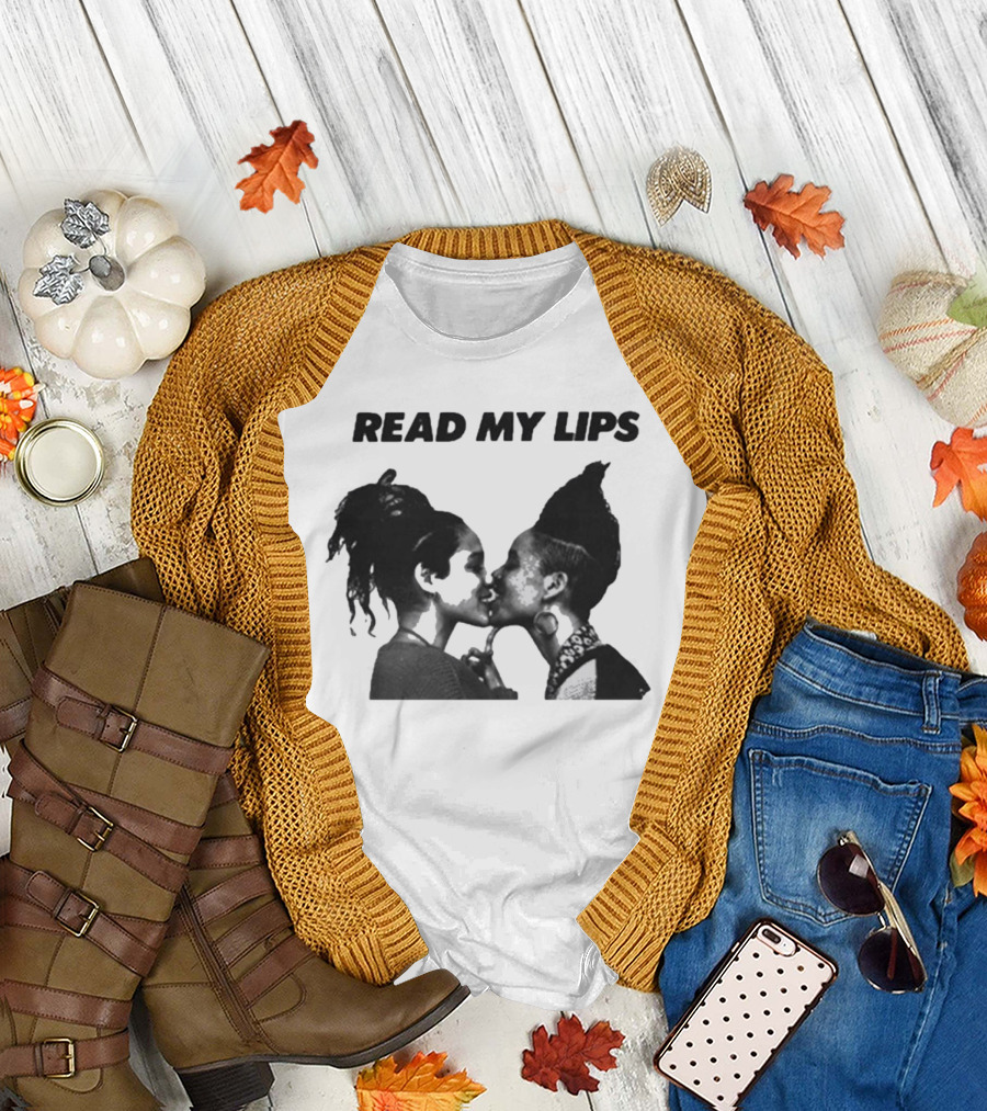 Gran Fury Read My Lips Two Girls Kissing T-Shirt