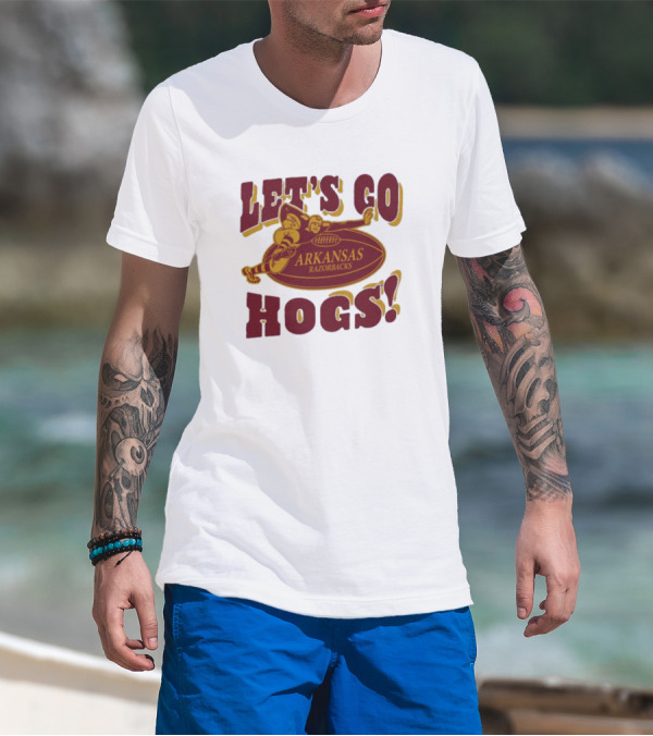 Let's Go Hogs Arkansas Razorbacks Stiff Arm T-Shirt