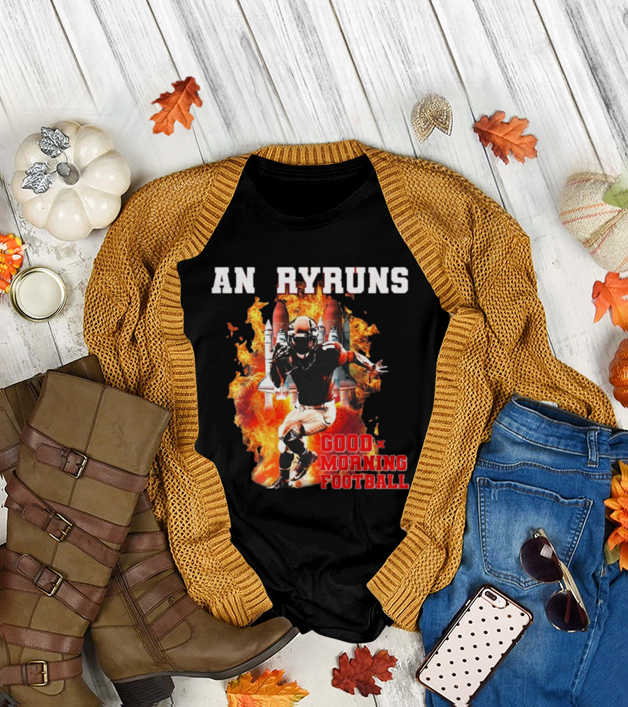 Angry Runs Good Morning Football Explosive Football Action T-Shirt