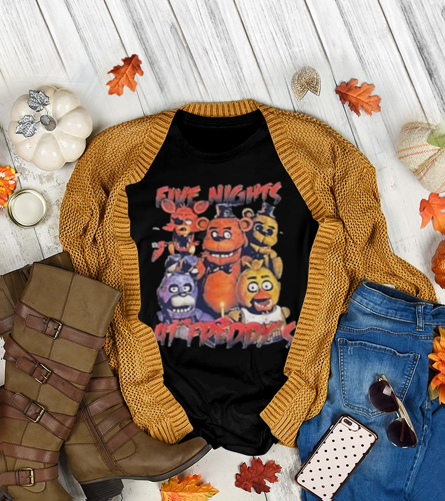 Five Nights At Freddy's FNAF Meme Movie Game Characters Mens Womens T-Shirt