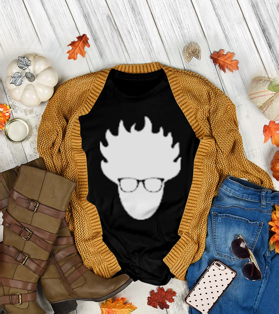 Viva Fro Iconic Glasses Silhouette Left Chest T-Shirt