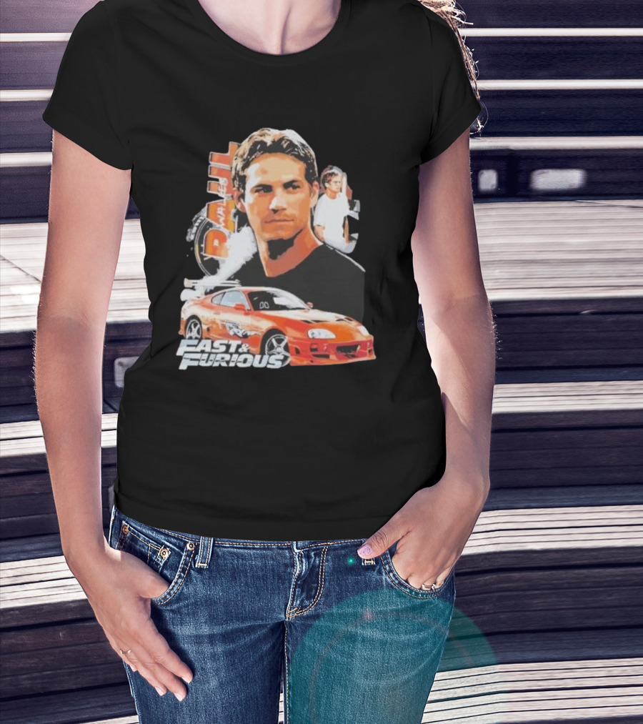 Fast And Furious Paul Walker Toyota Supra T-Shirt