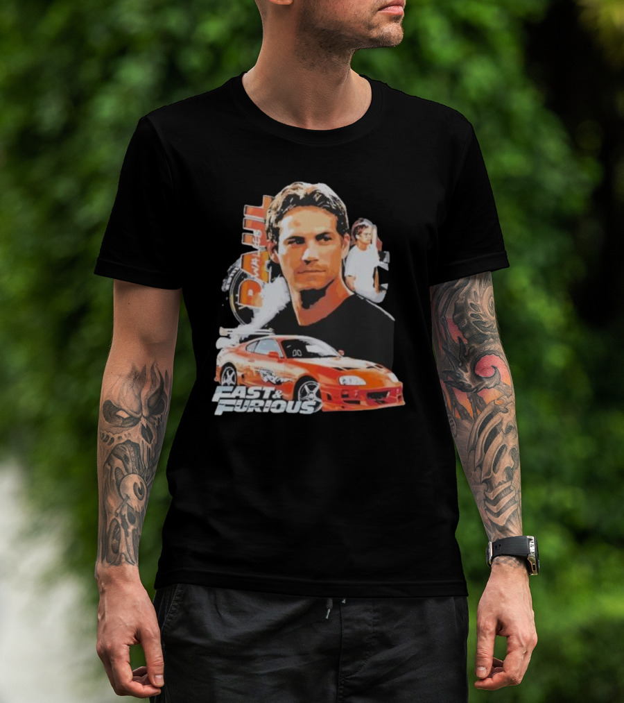 Fast And Furious Paul Walker Toyota Supra T-Shirt