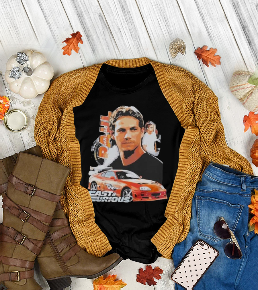 Fast And Furious Paul Walker Toyota Supra T-Shirt