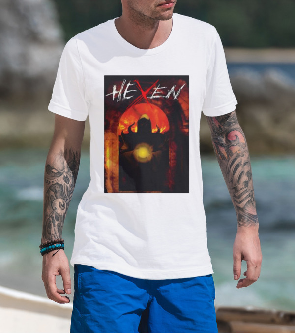 Hexen Video Game Cover Art With Demonic Figure And Glowing Orb T-Shirt