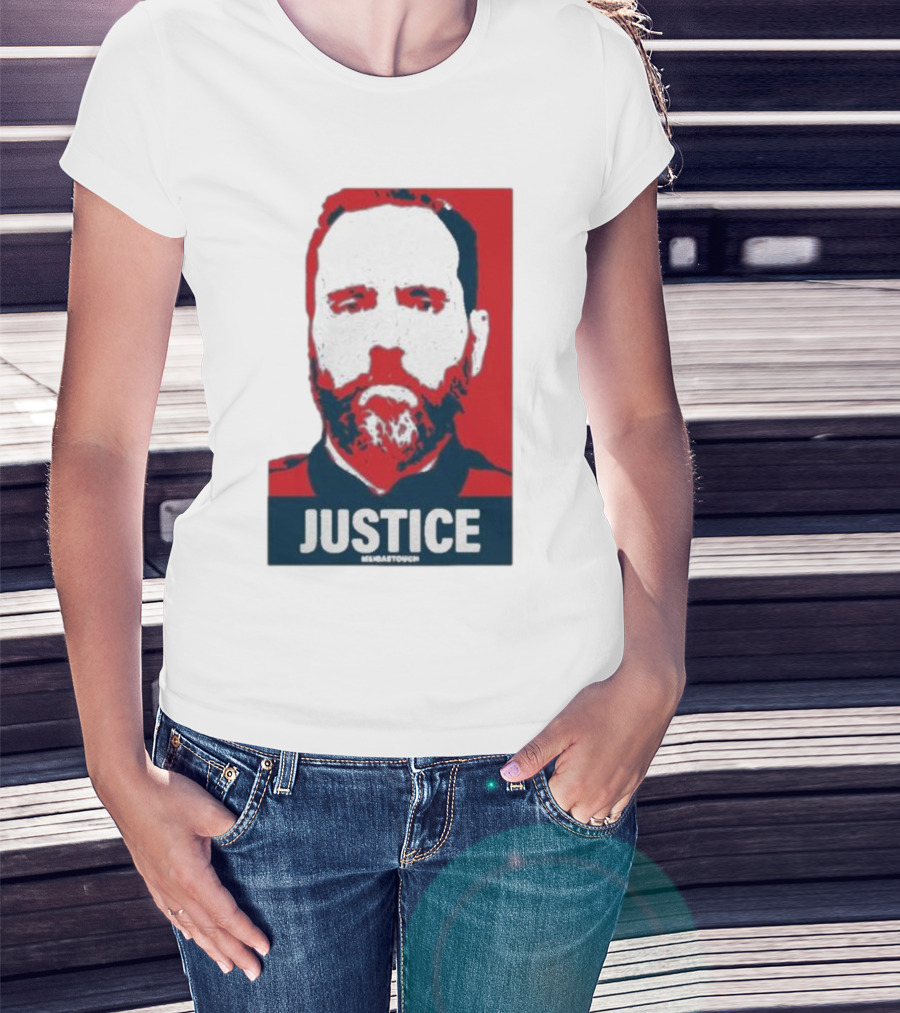 Meidastouch Store Jack Smith Justice Iconic Red And Blue T-Shirt