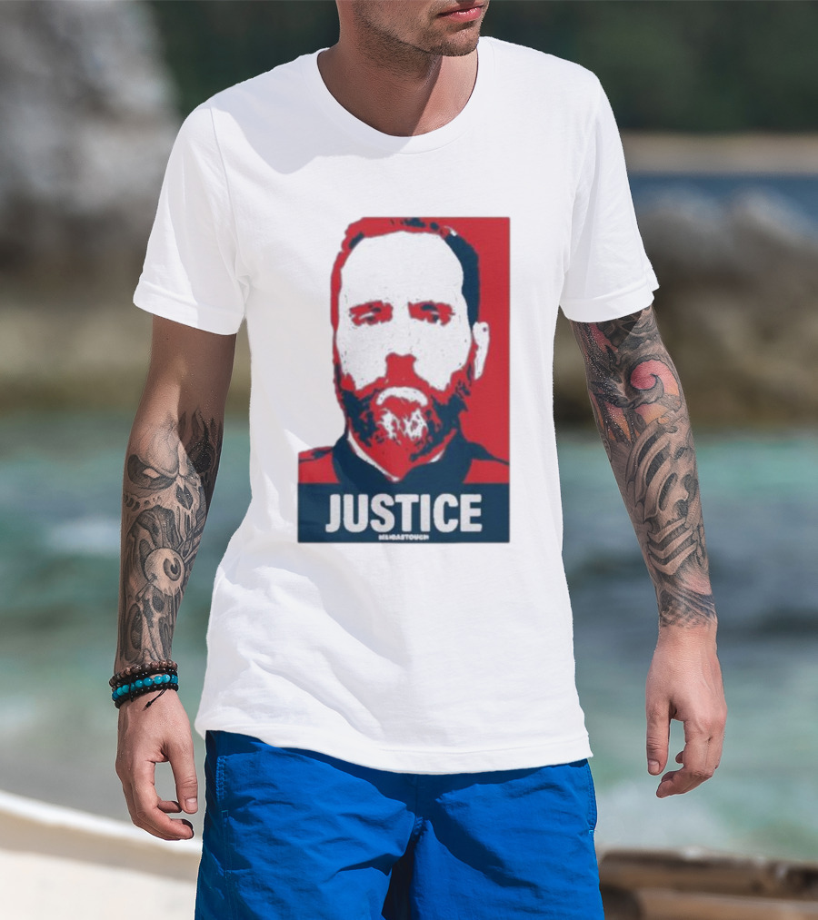 Meidastouch Store Jack Smith Justice Iconic Red And Blue T-Shirt
