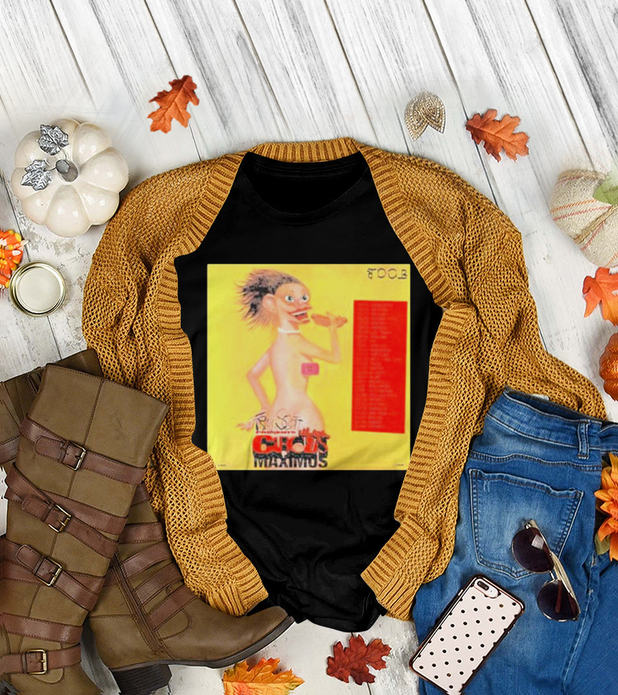 Travis Scott Circus Maximus Tour Artwork Character with Bold Letters and Tour Dates T-Shirt